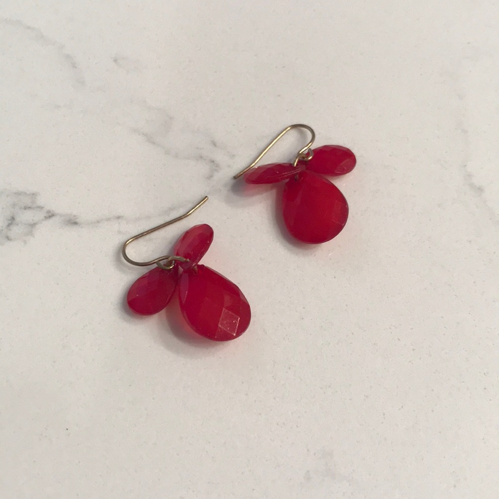 Faux Ruby Earings